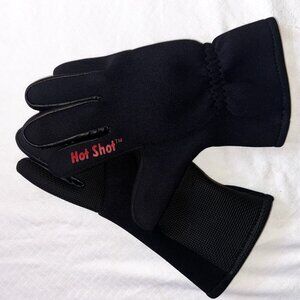 Hot Shot Men’s Black Outdoor Winter Gloves Size M Pre-Owned -AC104